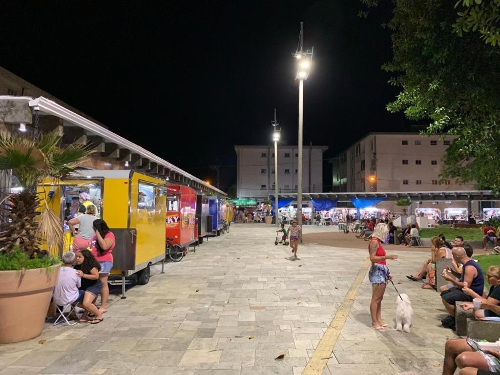 Apartamento Frente Ao Mar Com Varanda E Piscina Praia Grande  Bagian luar foto