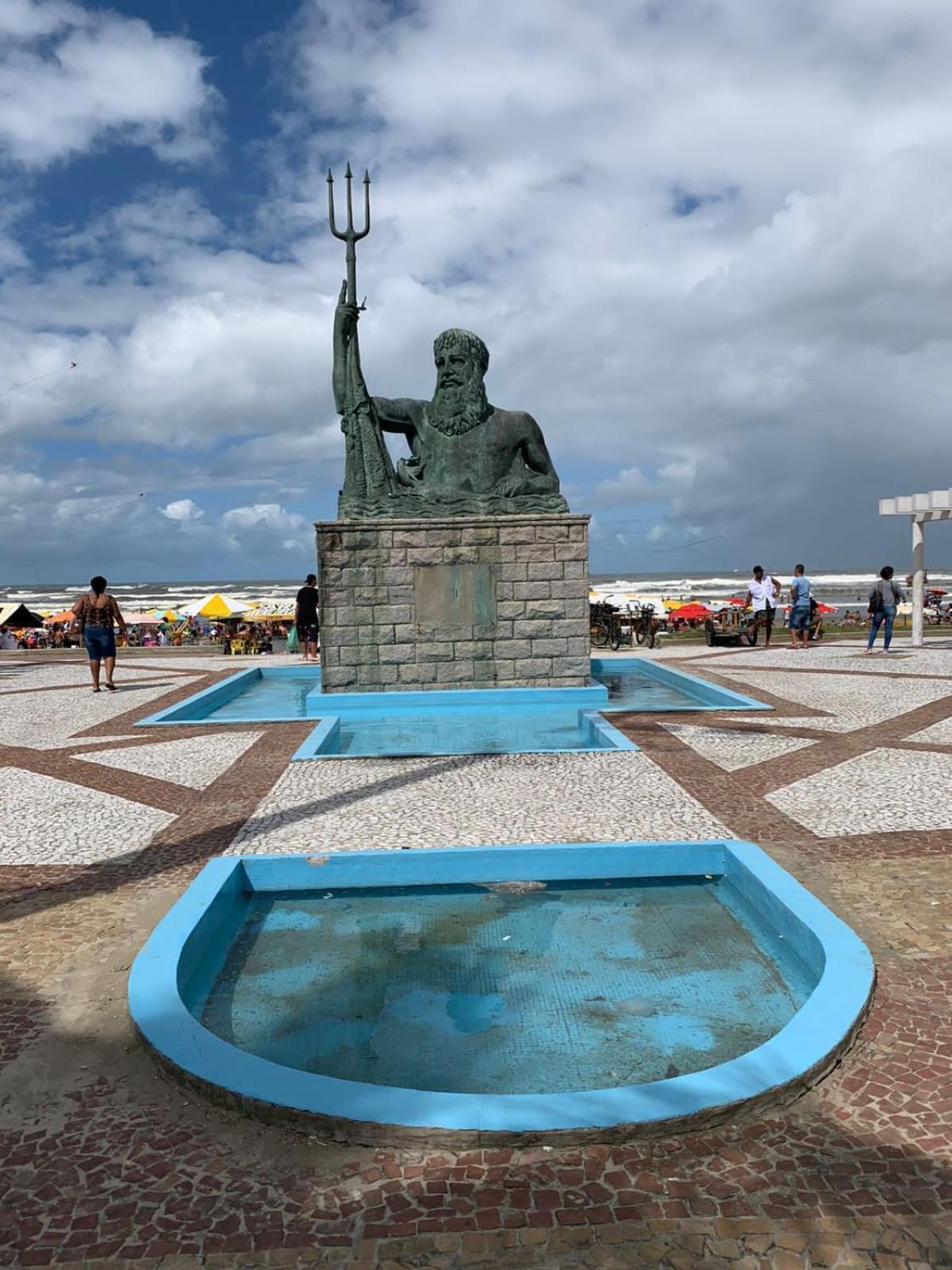 Apartamento Frente Ao Mar Com Varanda E Piscina Praia Grande  Bagian luar foto