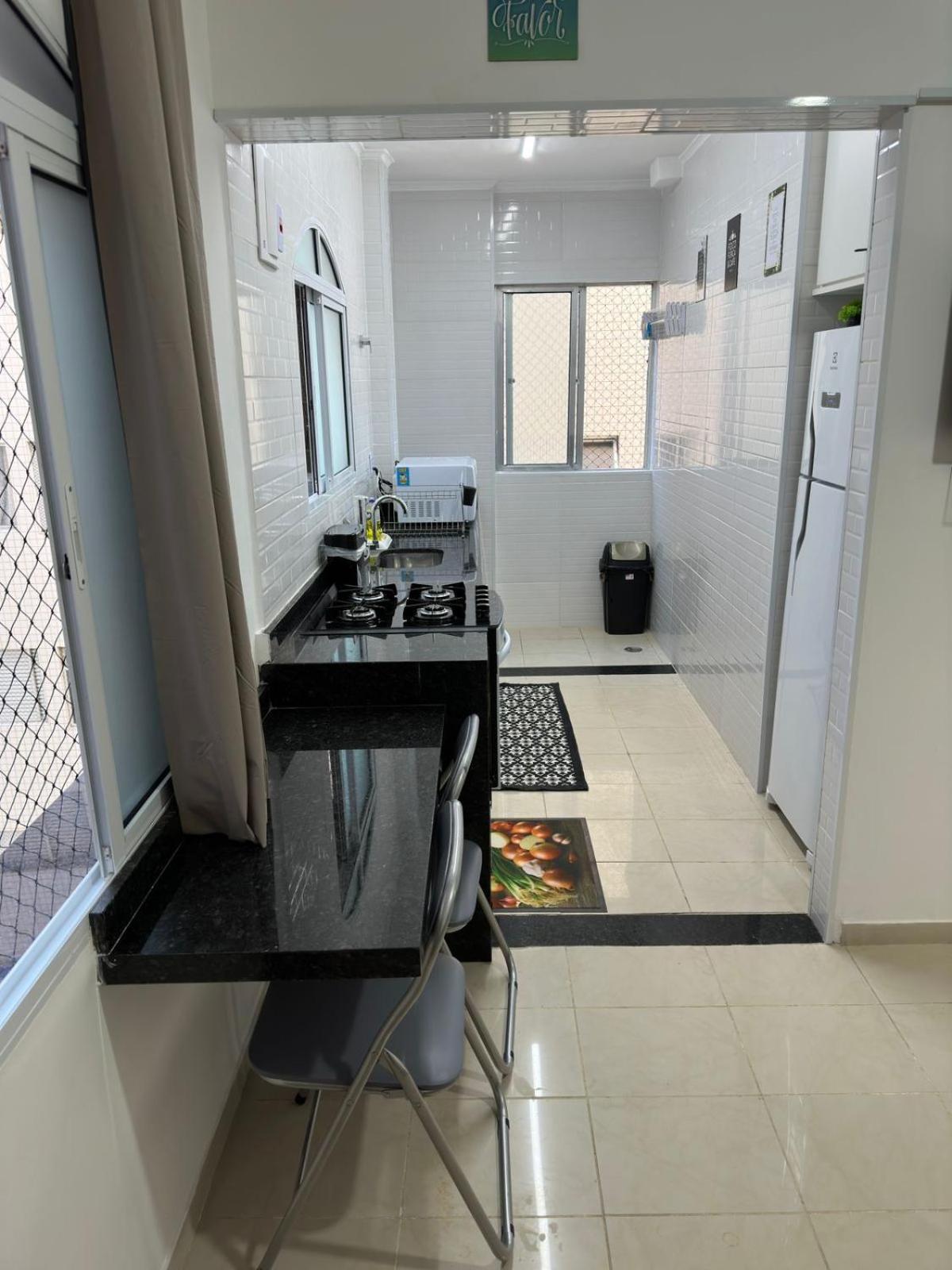 Apartamento Frente Ao Mar Com Varanda E Piscina Praia Grande  Bagian luar foto