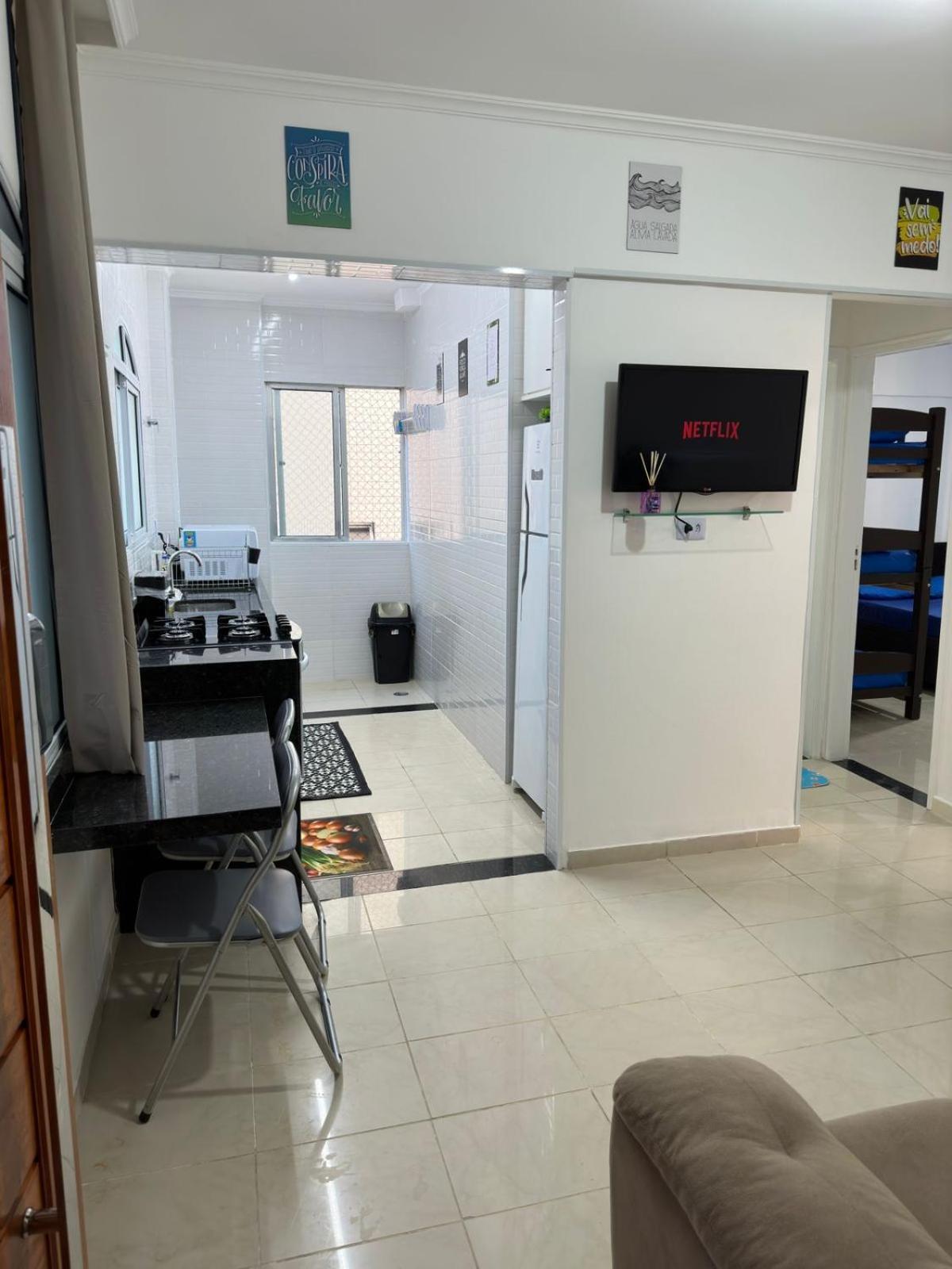 Apartamento Frente Ao Mar Com Varanda E Piscina Praia Grande  Bagian luar foto
